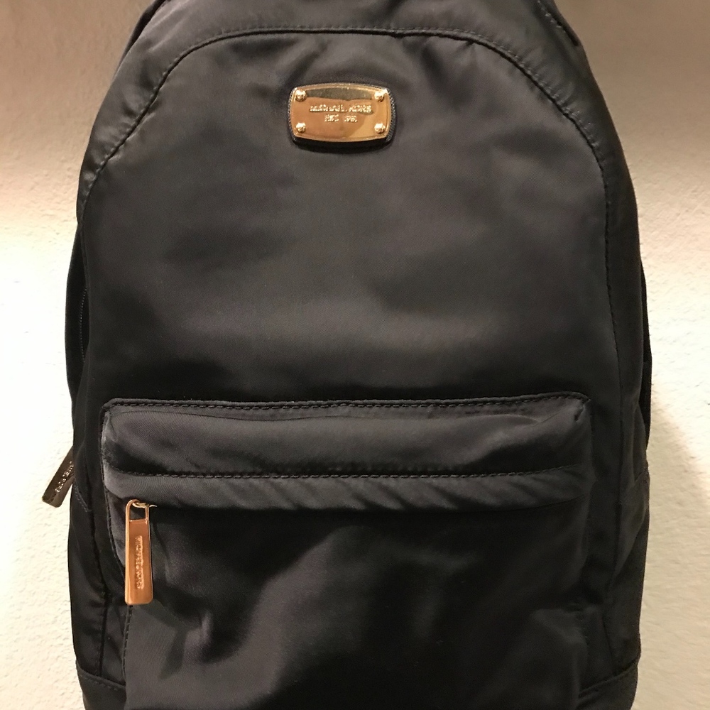 Black Michael Kors Nylon Backpack